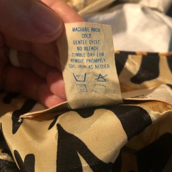 Vintage David Brown for Saks Fifth Avenue Hostess / Patio Maxi Dress Animal Prin - Picture 8 of 8